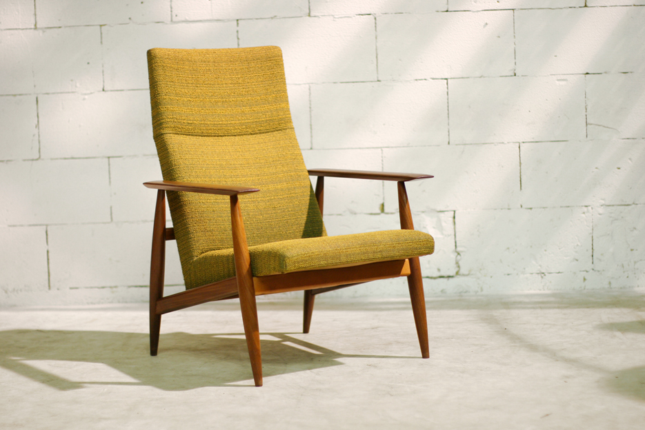 betreuren ervaring mooi Retro Vintage Heren fauteuil met teakhouten frame jaren 60 – Dehuiszwaluw