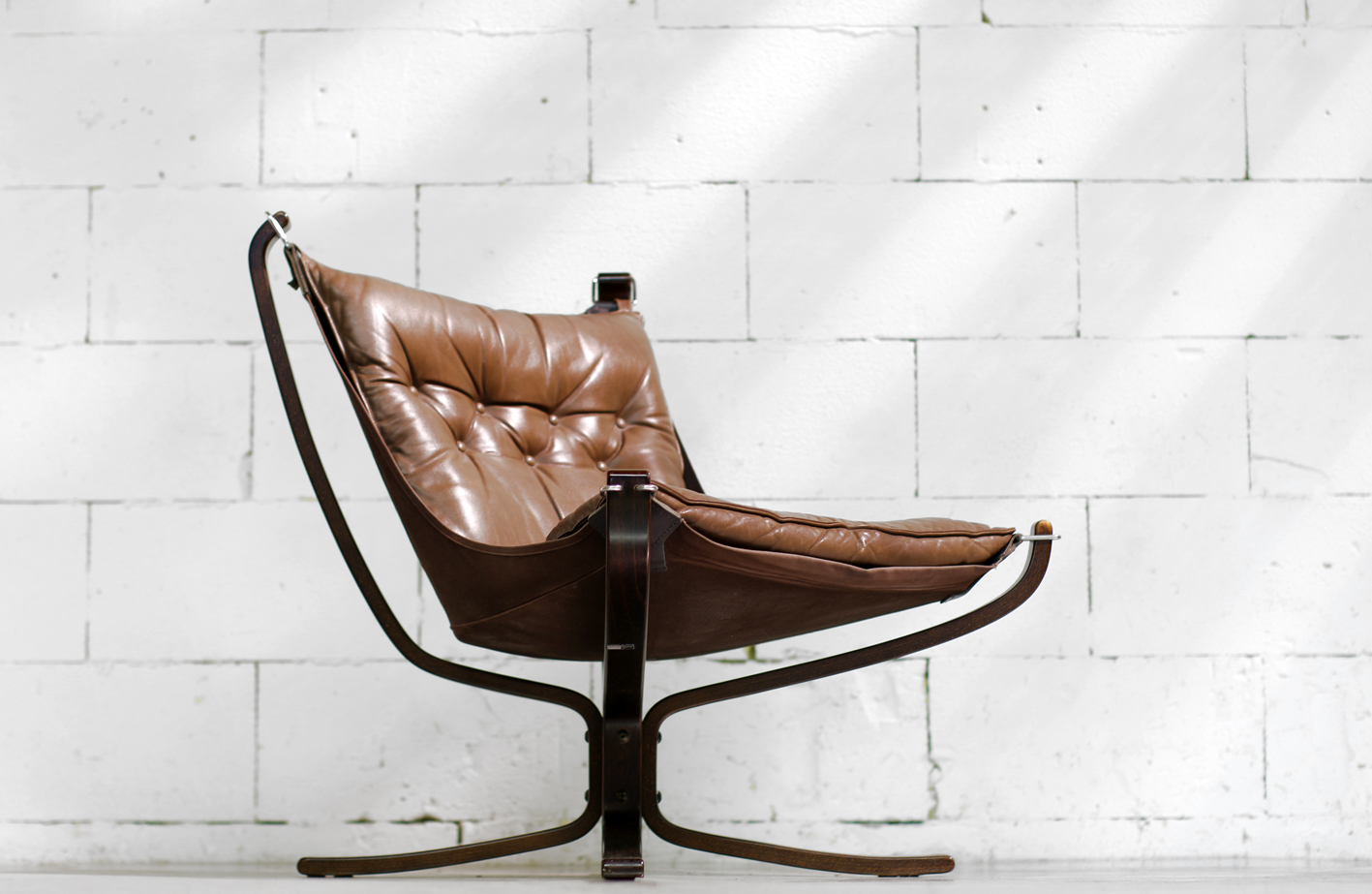 Melbourne Misverstand accu Retro Vintage Vatne Møbler Falcon Chair Sigurd Ressell Leer – Dehuiszwaluw