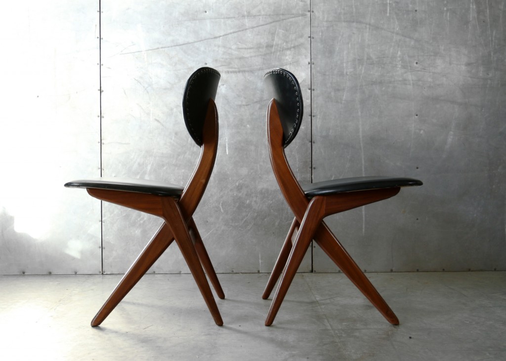 Vintage Design van Teeffelen Webe stoelen jaren 50 –