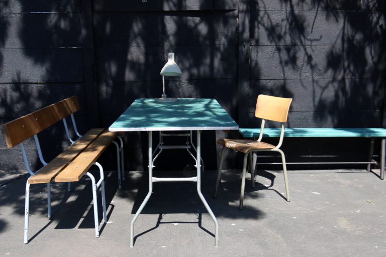 Industrieel Vintage Klaptafels Horeca Partij Turquoise