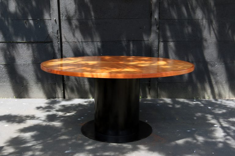 XL Industrieel Vintage Ronde Noten Metaal stamtafel