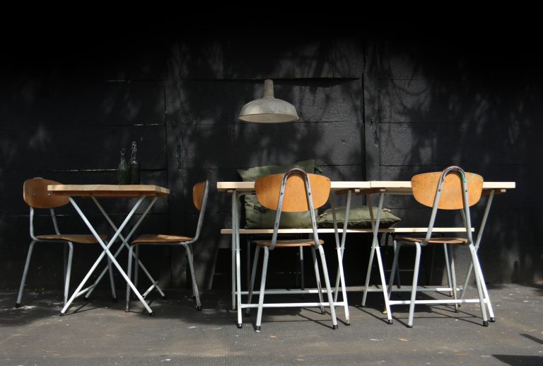Super! Ruig Patina Franse Schoolstoelen Industrieel Vintage