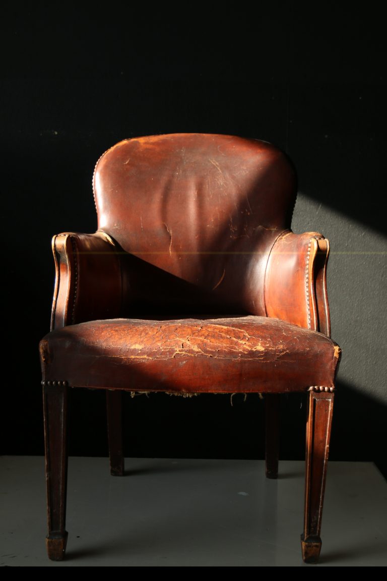 Loft Vintage Antiek Industrieel Fauteuil Leer Stoer Stijlvol