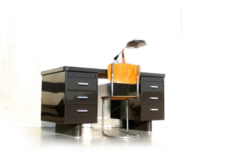 Eclectisch Vintage Ahrend Oda Bureau Directiedesk jaren 50