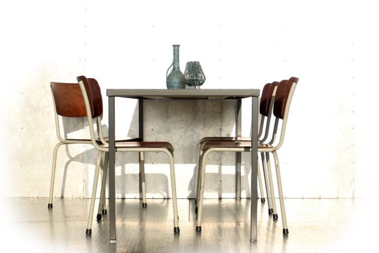 Gispen Andre Cordemeijer Vintage Industrieel eettafel
