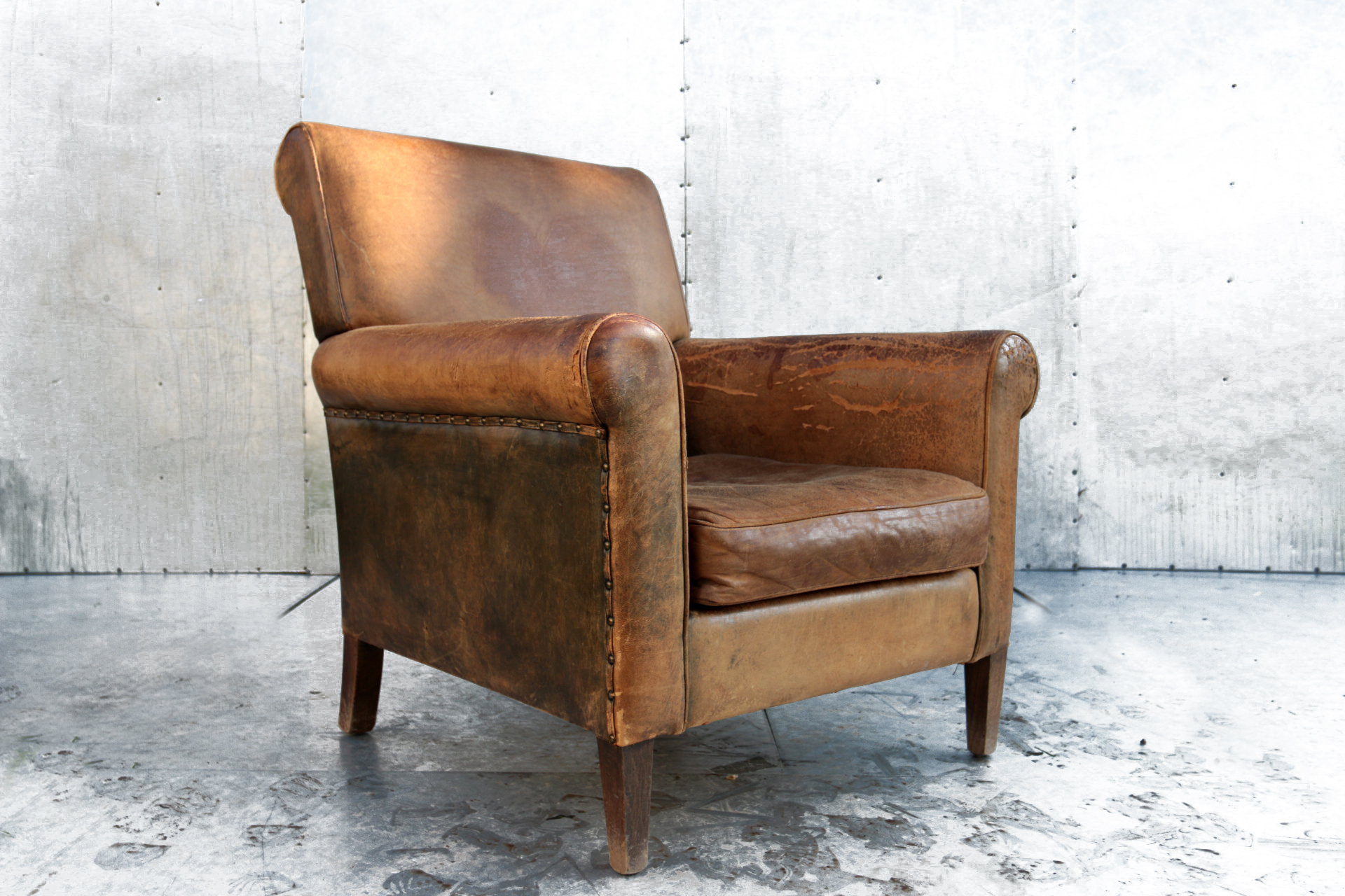 Doe herleven Passend Gedrag Industrieel Vintage Schapenleren fauteuil stoer – Dehuiszwaluw