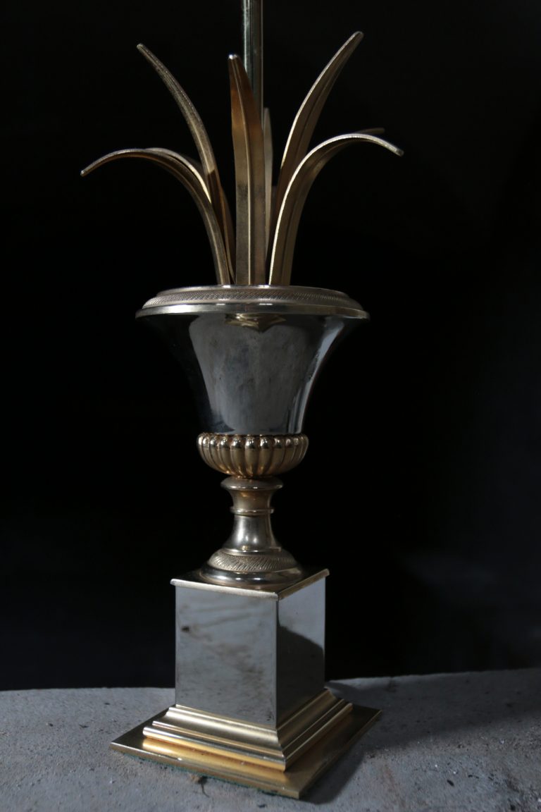 Vintage Design S.A. Boulanger Palmlamp gemerkt jaren 60