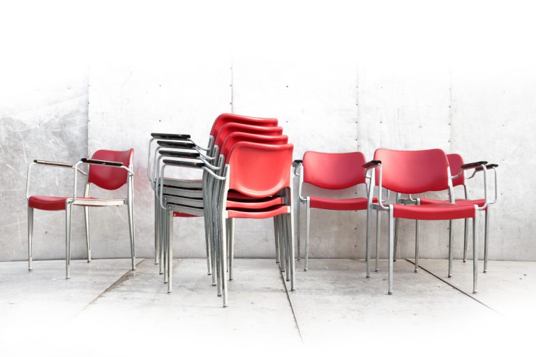 Industrieel Vintage Kusch & Co Prof. Hans Ell Stacking chairs