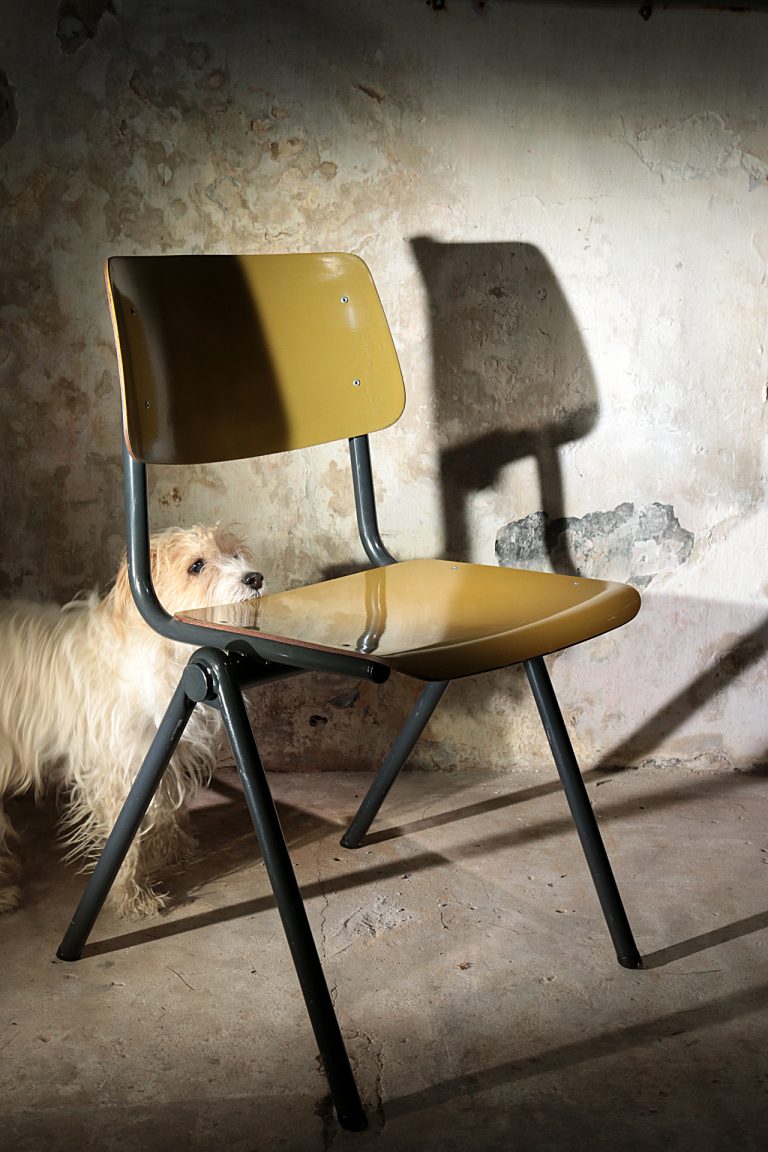 Zeldzame Vintage Design Galvanitas S35 Bi-Color Schoolstoelen
