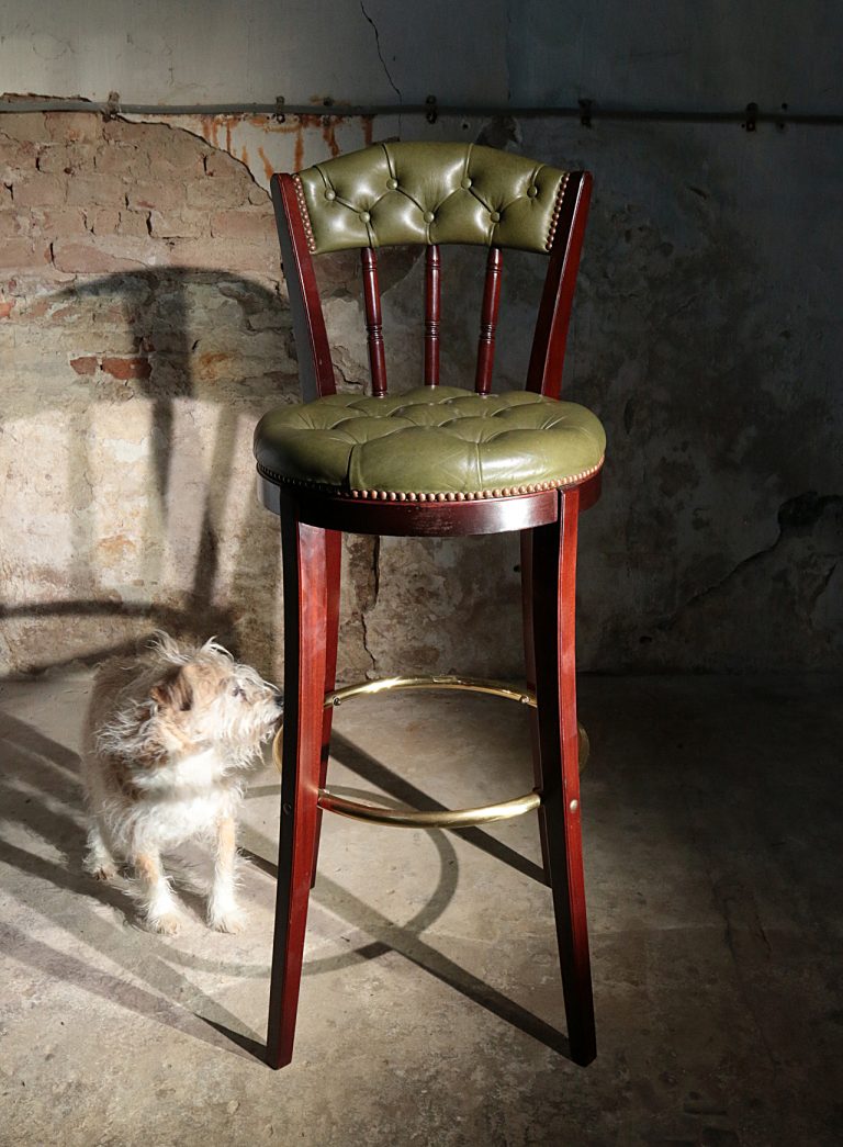 Twee Hollywood Regency Vintage Lubke Barkrukken