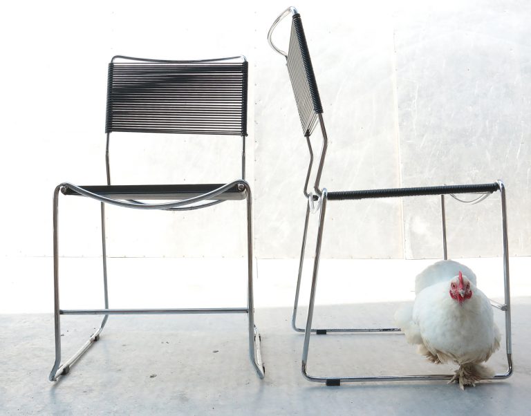 Vintage Design Giandomenico Belotti Style Spaghetti Chairs