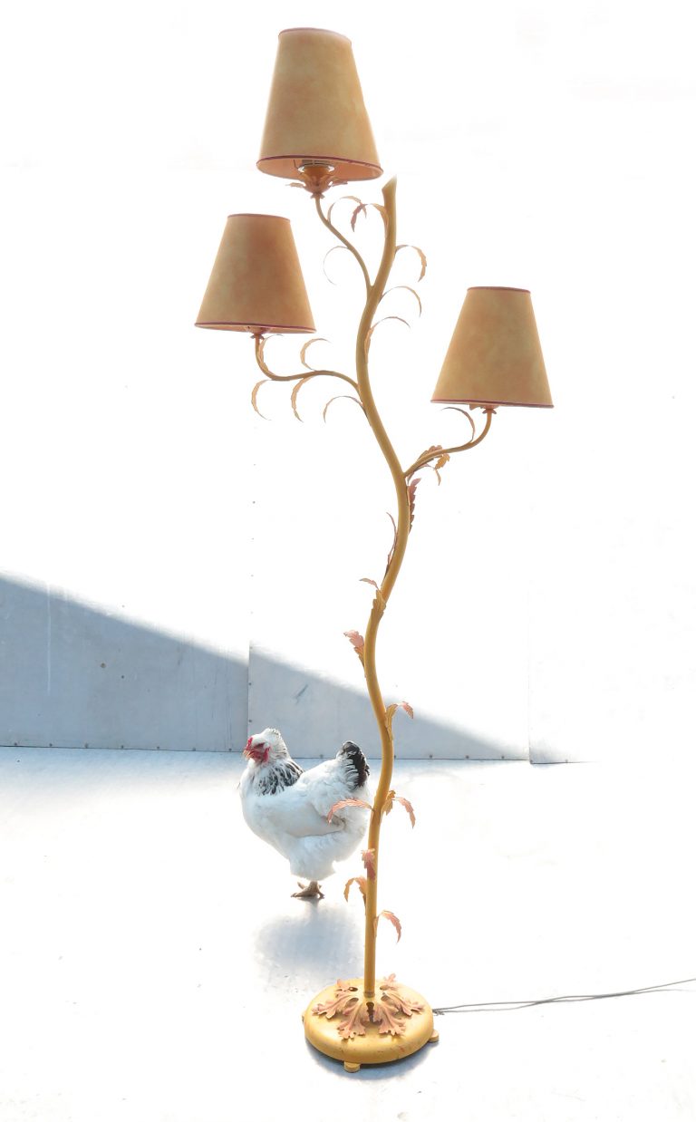 Vintage Design Grote Metalen Staande Lamp Plant