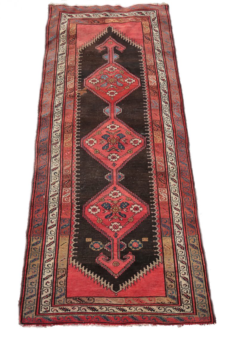 Vintage Perzisch handgeknoopt tapijt – loper 290 x 110