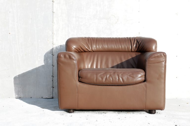TOP! Durlet Vintage Design Leren Fauteuil