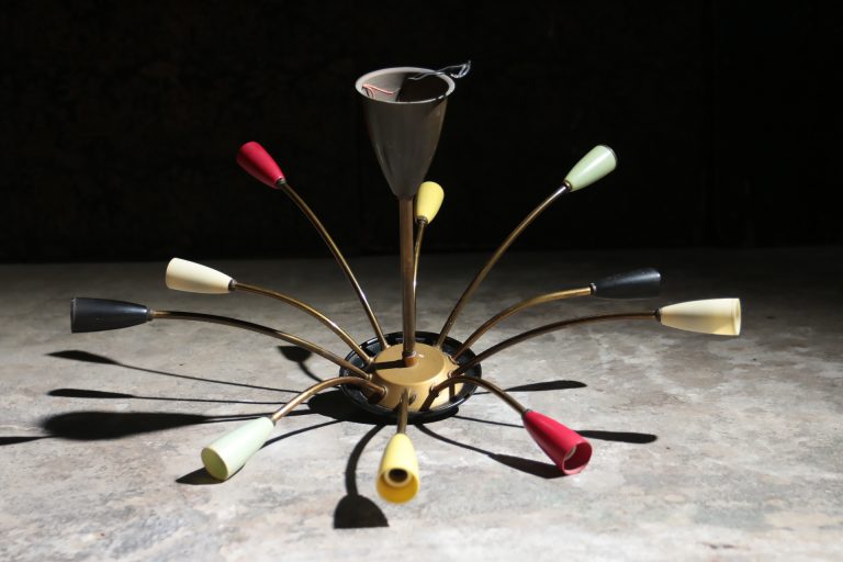 Vintage Design Stilnovo Style Sputnik Spider Lamp