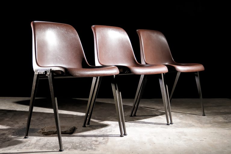 Industrieel Vintage Presikhaaf Koppelbare Kuipstoelen 1978
