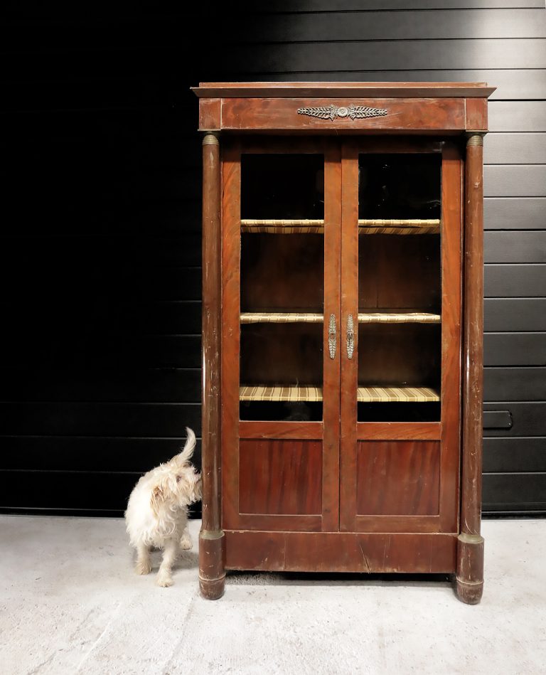 Antieke Franse Empire Vitrinekast Boekenkast begin 1800