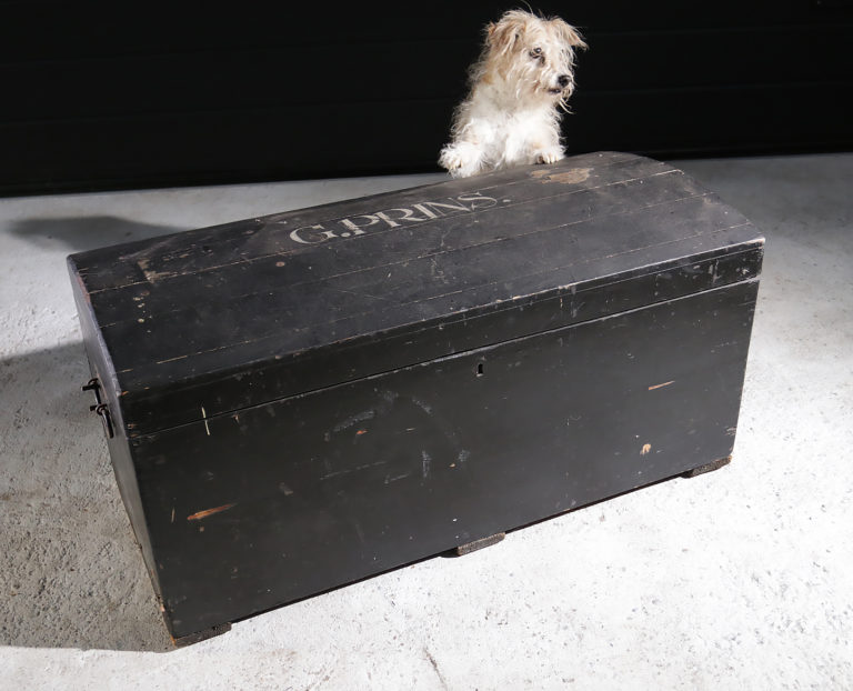 Wabi Sabi Oude Kist Hutkoffer rond 1900
