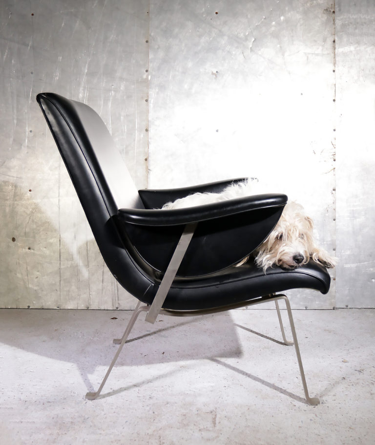 Vintage Design Poul Kjaerholm style fauteuil jaren 50