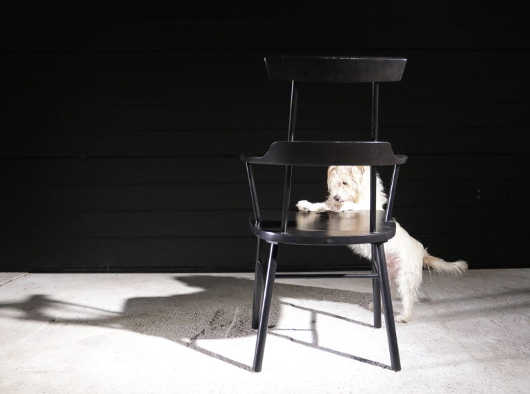 Japanse stijl stoel met bijzondere rug , Ikea  PS 2012 collectie door Ebba Strandmark, limited edition