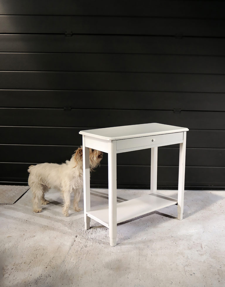 Vintage Bijzettafel / Sidetable met lade