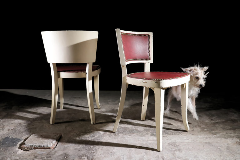 2 Bijzondere Oude Thonet Cafestoelen B22, jaren 50