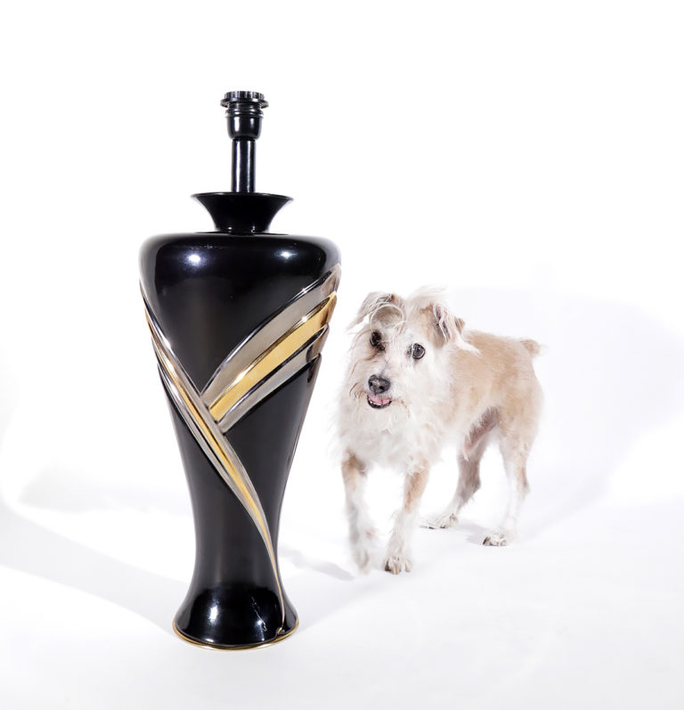 Hollywood Regency Coco Chanel style lamp Italy