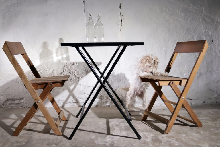 Vintage houten klapstoelen