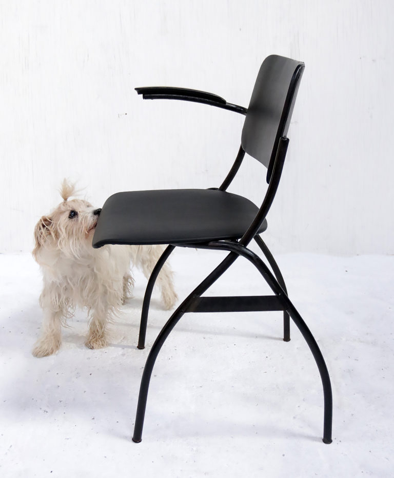 Zeldzame Ilmari Tapiovaara for Thonet  Schoolstoel met 1 Arm jaren 50