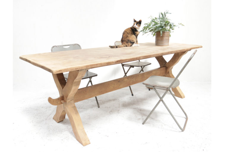 XL Oude Eiken Kloostertafel 2.25m