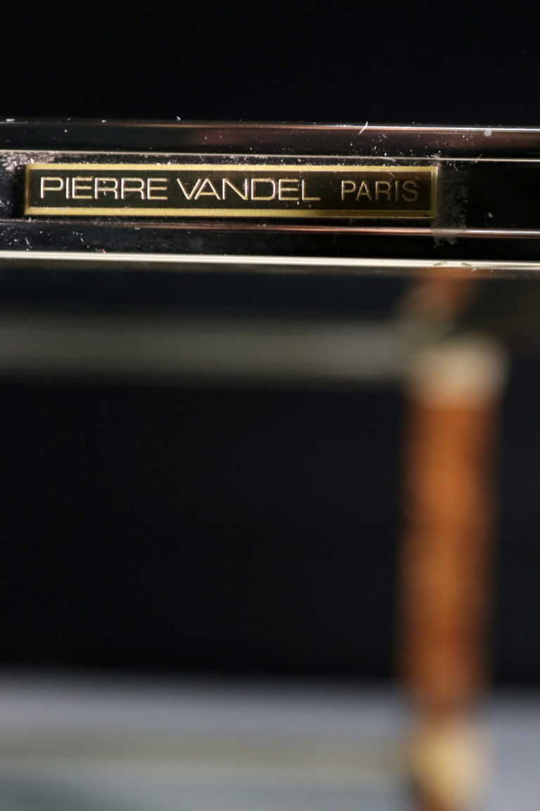 Rare Pierre Vandel Paris Two-Tier Coffee table Mid Century Modern