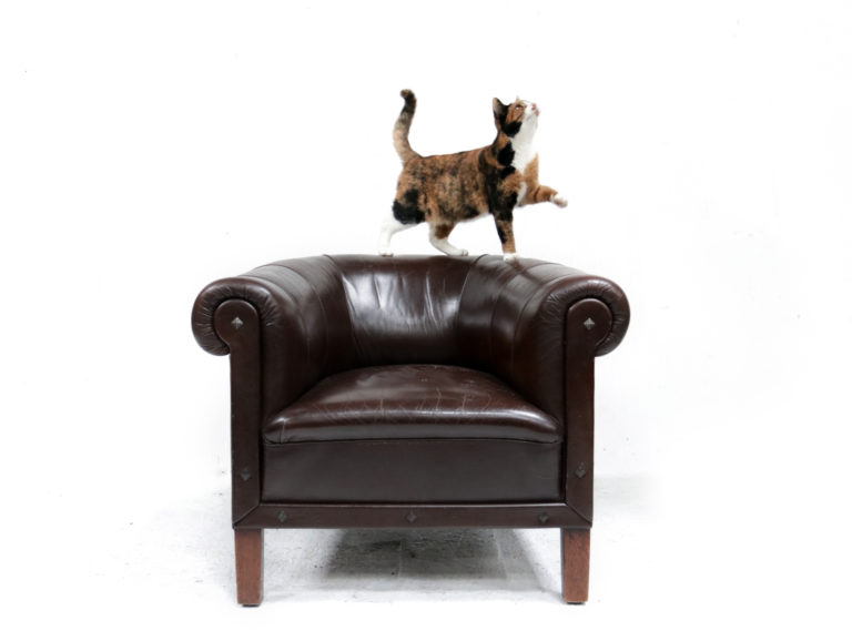 Vintage Leren Club Fauteuil jaren 30