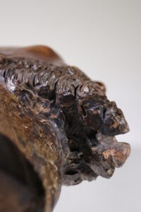 Levensgroot gesneden houten sculptuur mannenhoofd circa 1700 – foto 22