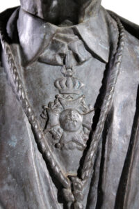 Bronzen buste Frantz Vermeylen 1921 heer met ridderorde – foto 3