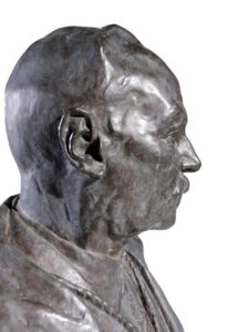 Bronzen buste Frantz Vermeylen 1921 heer met ridderorde – foto 7