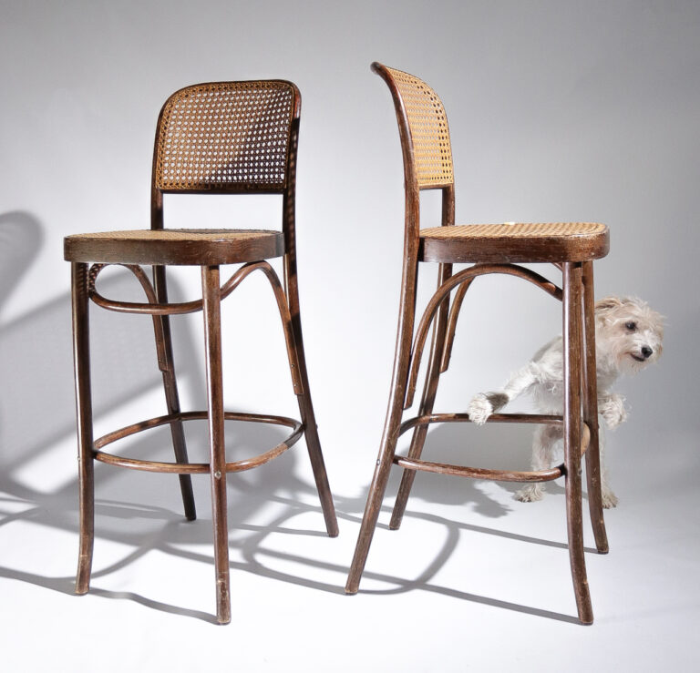 Antique Josef Hoffmann Thonet 811 stools FMG 1930s