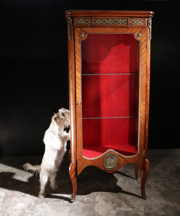 Franse elegantie Lodewijk XVI stijl vitrinekast