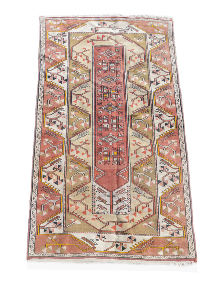 Vintage Design Kazak tapijt 225 x 125 cm