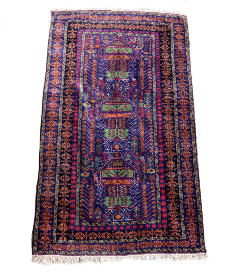 Vintage Design Afghaans tapijt 225 x 125 cm