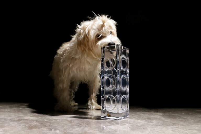 Mid Century Scandinavian modern Bengt Edenfalk Skruf Crystal Vase, circa 1970