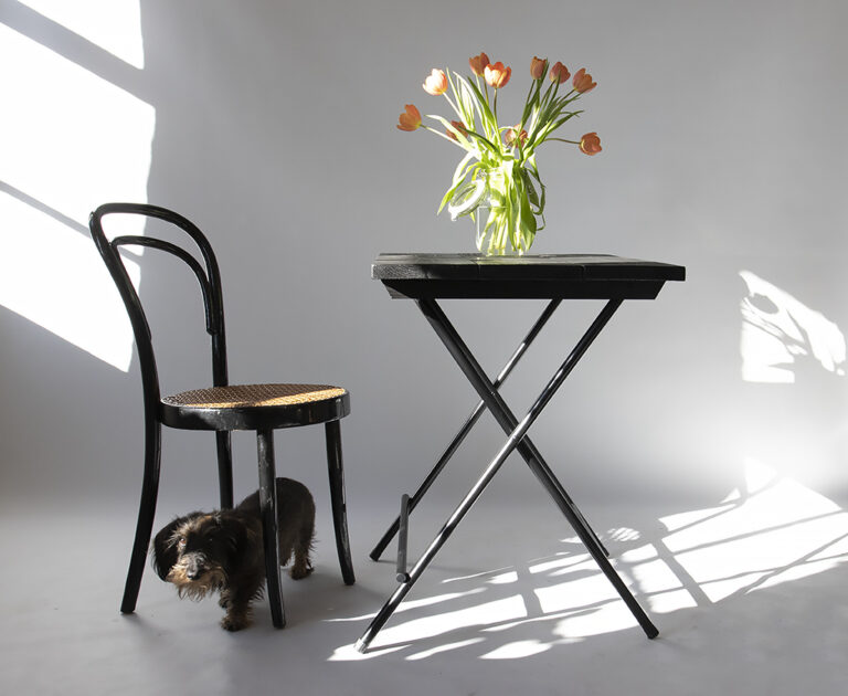 Franse Stijl Klaptafels Bistro tafels Terrastafels Zwart