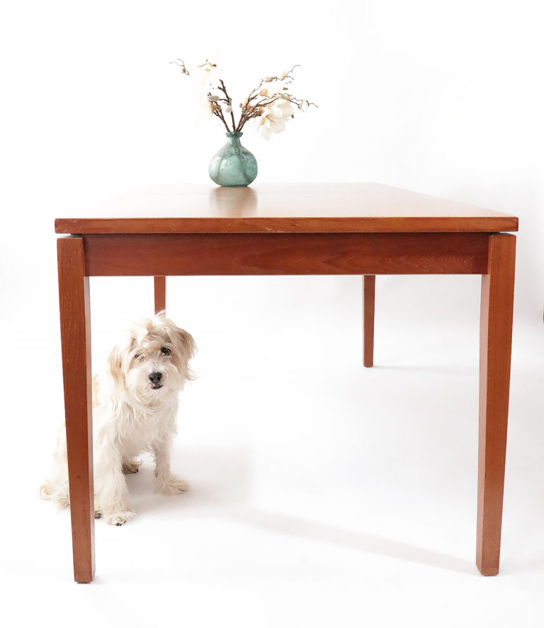 Vintage Design Uitschuiftafel strak jaren 70