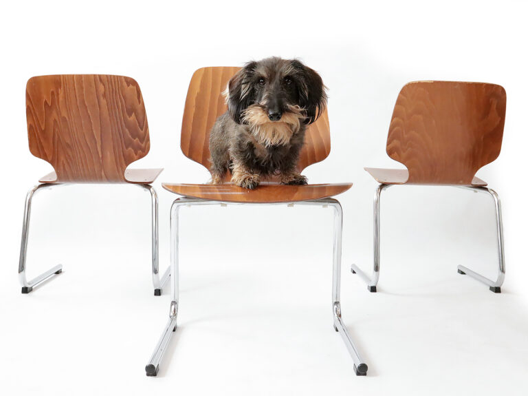 Vintage Design Kusch & Co Stoelen Chroom Kuip