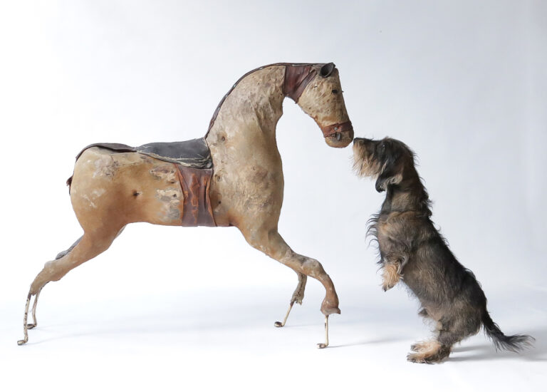 Wabi Sabi Perfect Imperfect 19th Century French Horse real Horseskin