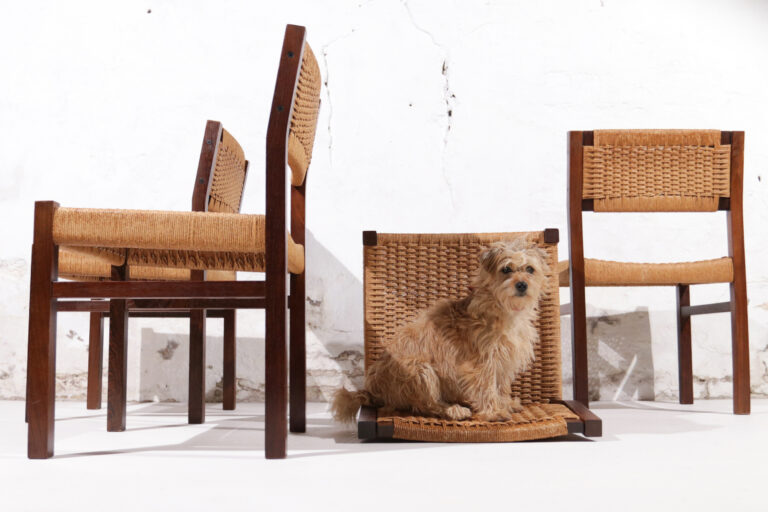 4 Dutch Design Dining Chairs Arnold Merckx for Fristho, 1973