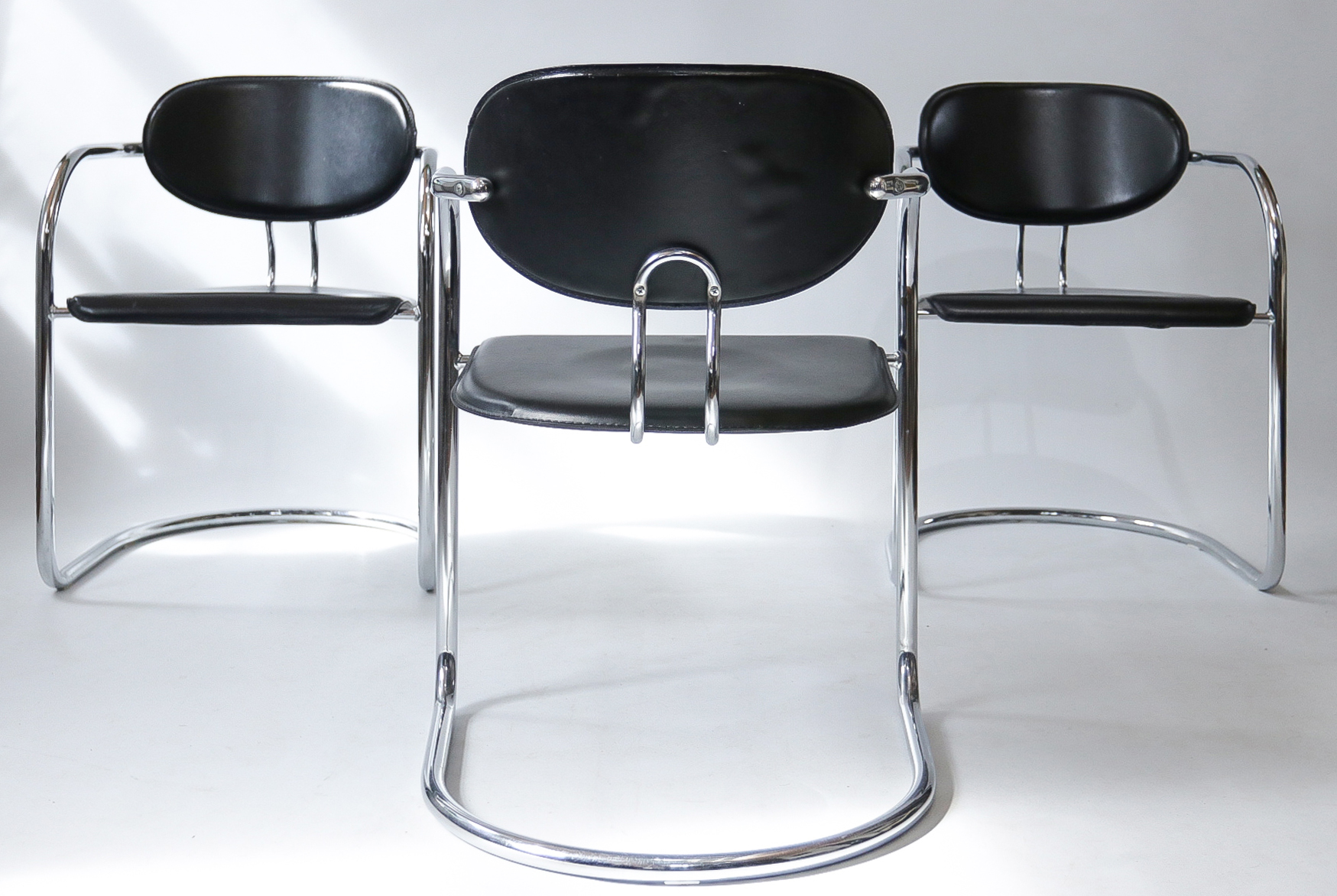 paling naam zacht 4 Italiaans Design Tuigleer Chroom Buisframe stoelen jaren 80 – Dehuiszwaluw