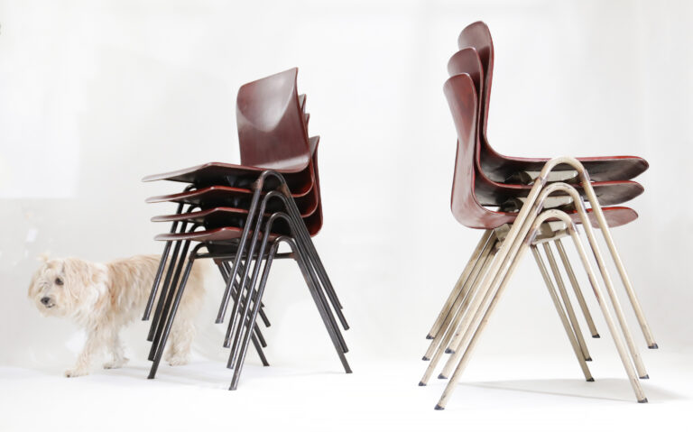 Vintage Design Galvanitas Thur op Seat Schoolstoelen S25