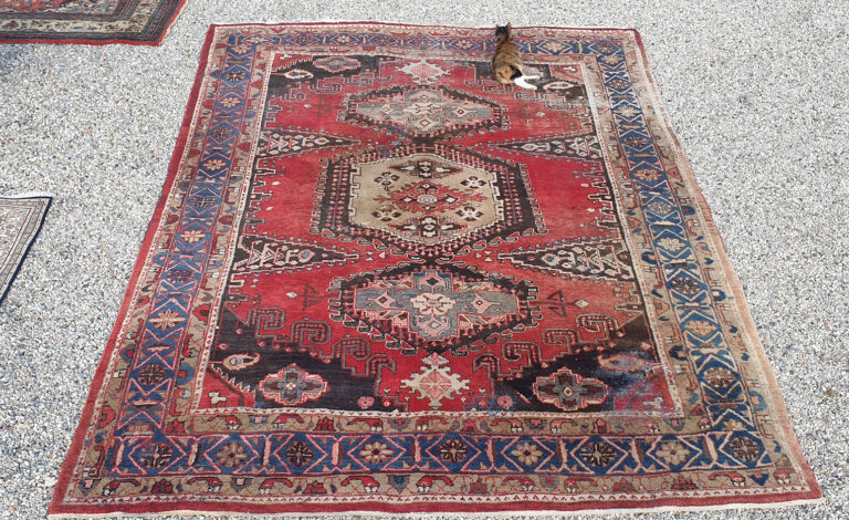 XL Vintage Sleets Perzisch Heriz tapijt 402 x 305 cm