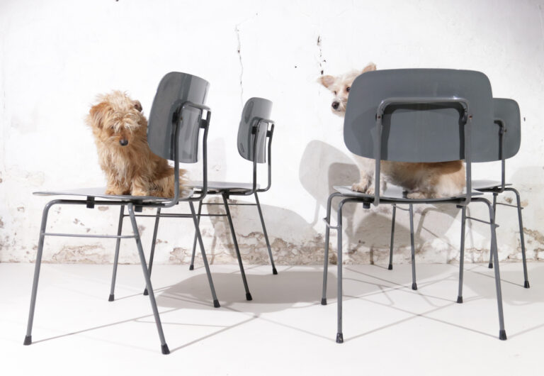Moderne Gispen Cordemeyer geïnspireerde Schoolstoelen