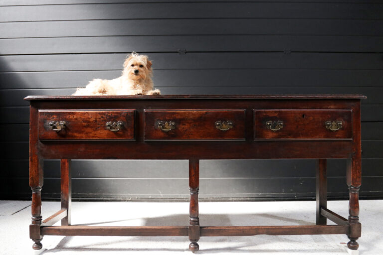 18th c. English Oak Dresser Base / Sideboard